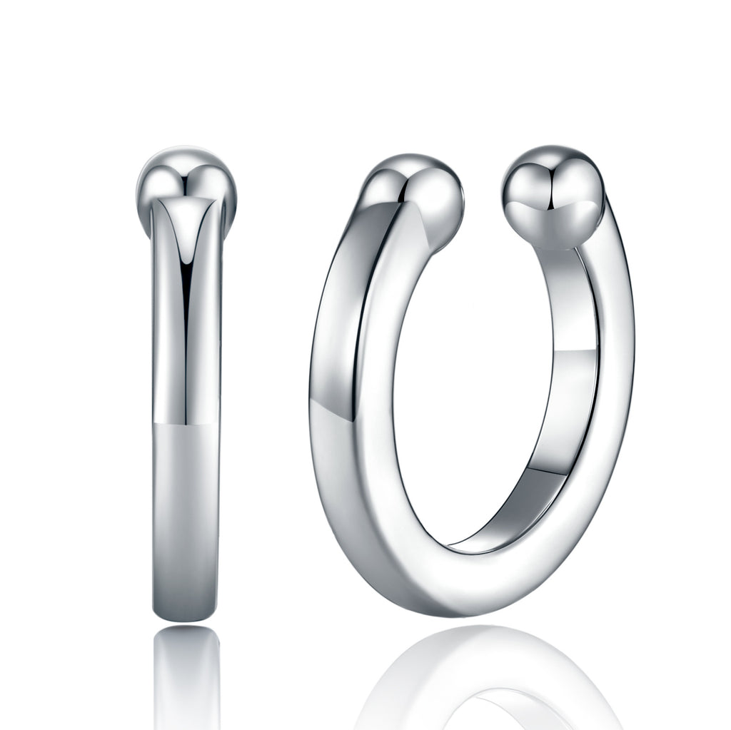 C-Shape Ear Bone Clip Set - S925 Silver Non-Piercing Earrings - Moisse & Silver Co.