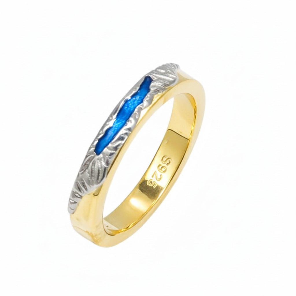 Vintage Moissanite Ring - 925 Silver 14K Gold Plated #35 - Moisse & Silver Co.