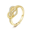 Italian Brushed Heart Moissanite Ring in 14K Gold Plated 925 Silver | Moisse & Silver Co. | #60 - Moisse & Silver Co.