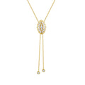 Minimalist Luxury Moissanite Necklace in 14K Gold Plated 925 Silver | Moisse & Silver Co. | #40 - Moisse & Silver Co.
