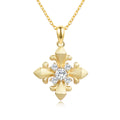 Minimalist Moissanite Necklace in 14K Gold Plated 925 Silver | Moisse & Silver Co. | #44 - Moisse & Silver Co.