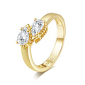 Italian Brushed Moissanite Necklace in 14K Gold Plated 925 Silver | Moisse & Silver Co. | #47 - Moisse & Silver Co.