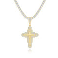 Italian Brushed Minimalist Luxury Moissanite Necklace in 14K Gold Plated 925 Silver | Moisse & Silver Co. | #50 - Moisse & Silver Co.