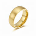 Italian Brushed Luxury Moissanite Ring in 14K Gold Plated 925 Silver | Moisse & Silver Co. | #48 - Moisse & Silver Co.