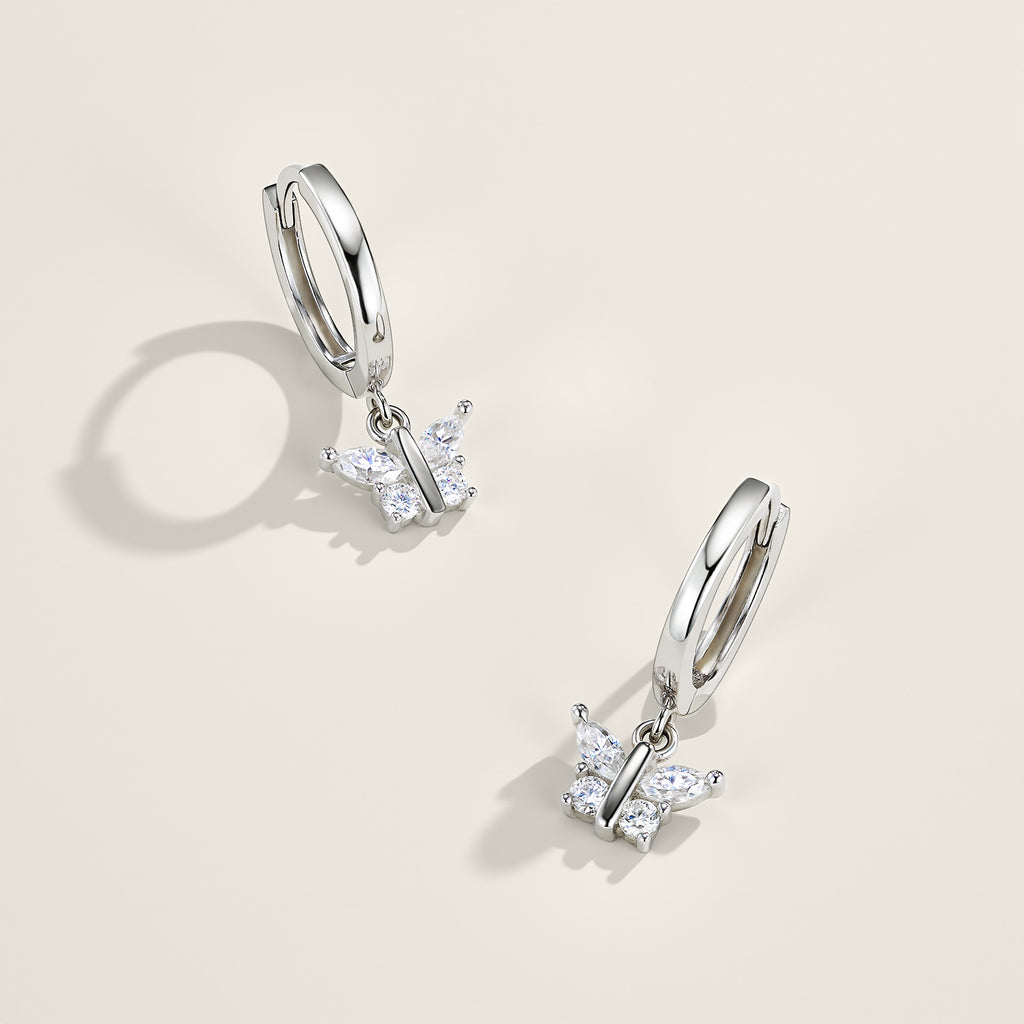 Elegant Korean Style S925 0.54ct Moissanite Hoop Earrings - Dainty Luxury - Moisse & Silver Co.
