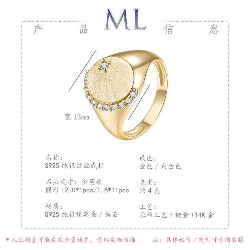 Minimalist Luxury Moissanite Necklace in 14K Gold Plated 925 Silver | Moisse & Silver Co. | #40 - Moisse & Silver Co.