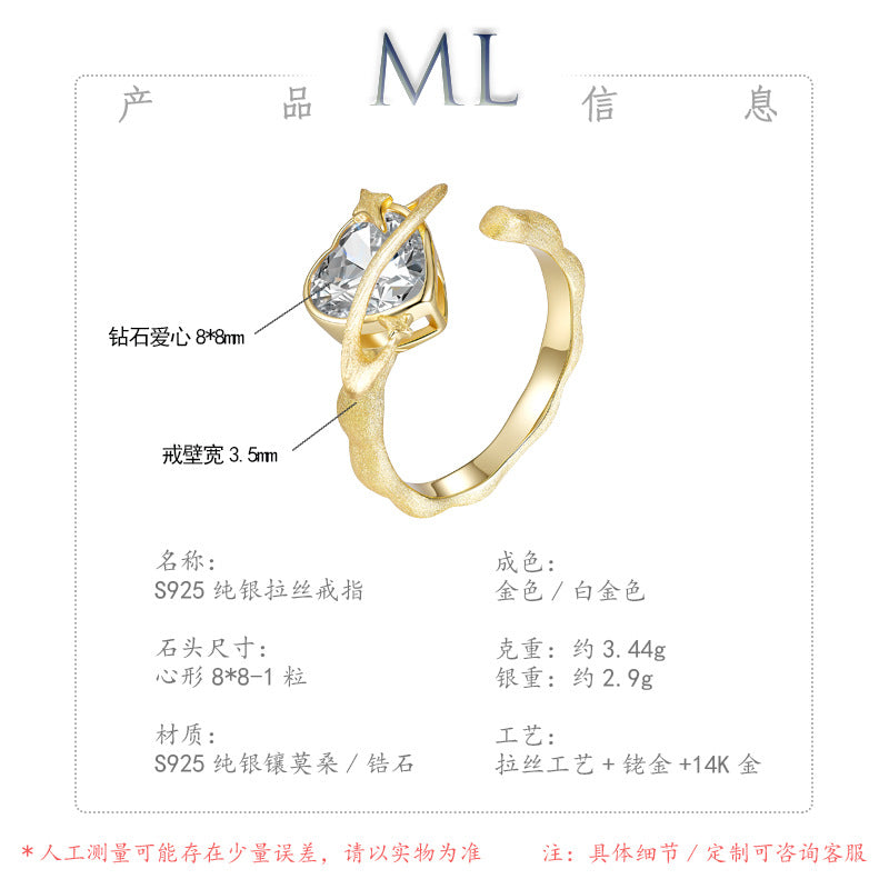 Artisan Crafted Moissanite Earrings in 14K Gold Plated 925 Silver | Moisse & Silver Co. | #76 - Moisse & Silver Co.