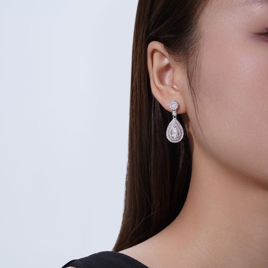 Luxury Waterdrop Moissanite Stud Earrings - S925 Gala Jewelry - Moisse & Silver Co.