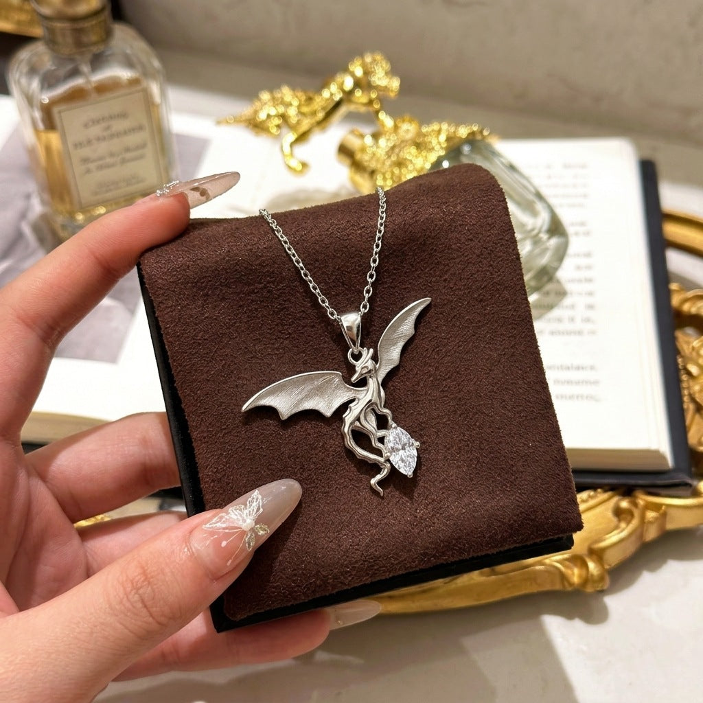 Italian Brushed Luxury Moissanite Necklace in 14K Gold Plated 925 Silver | Moisse & Silver Co. | #93 - Moisse & Silver Co.