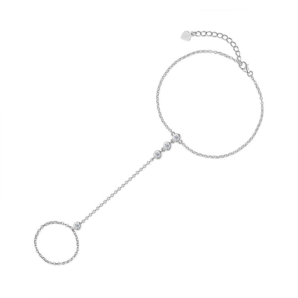 INS Gold Moissanite Bracelet - 925 Silver 18K Gold Plated - Moisse & Silver Co.
