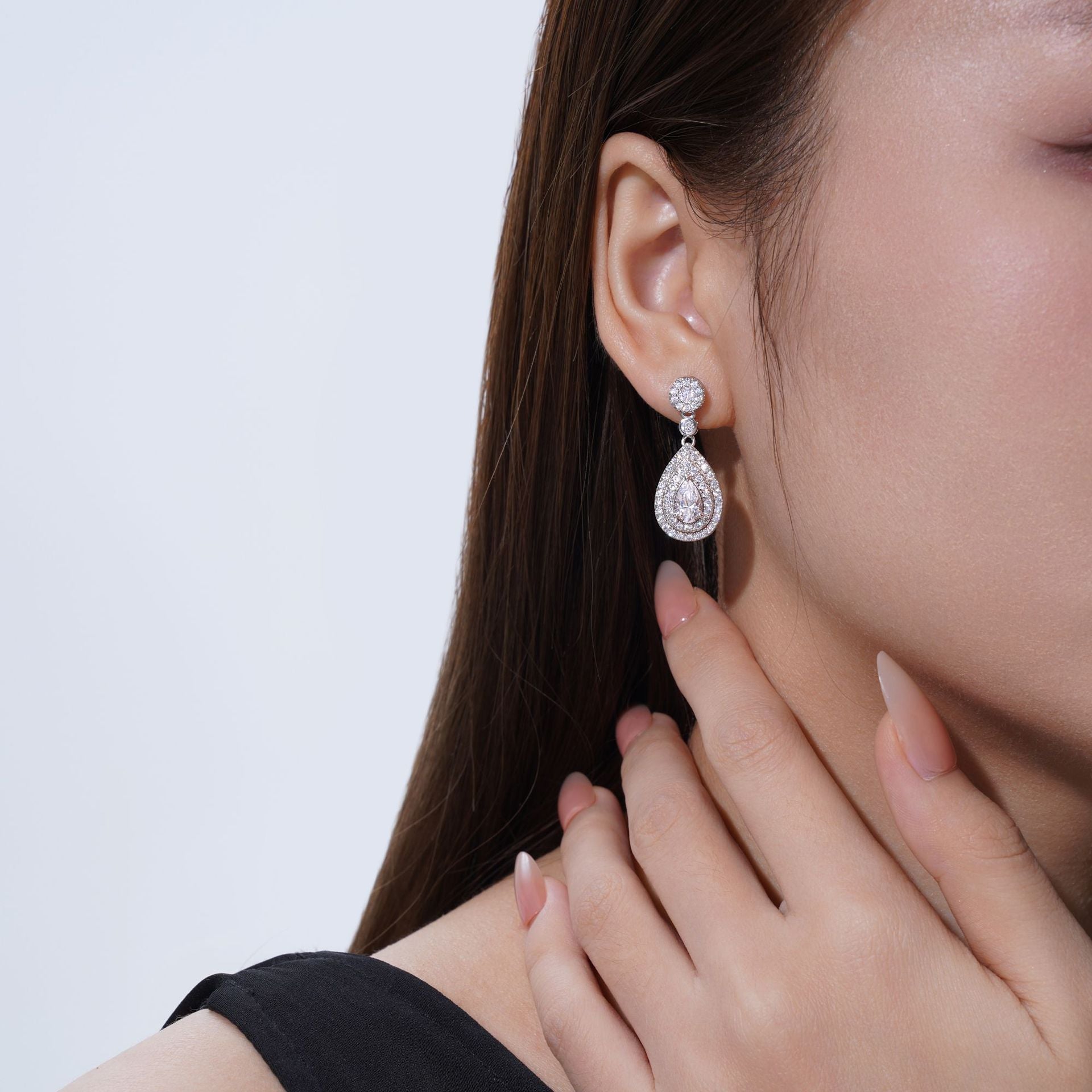 Luxury Waterdrop Moissanite Stud Earrings - S925 Gala Jewelry - Moisse & Silver Co.