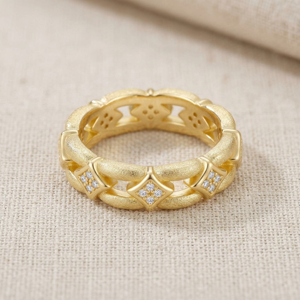Italian Brushed Minimalist Luxury Pear Cut Moissanite Bracelet in 14K Gold Plated 925 Silver | Moisse & Silver Co. | #34 - Moisse & Silver Co.