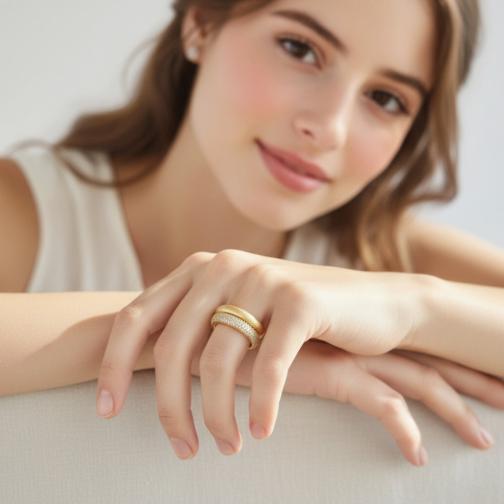 Italian Brushed Minimalist Luxury Pear Cut Moissanite Earrings in 14K Gold Plated 925 Silver | Moisse & Silver Co. | #43 - Moisse & Silver Co.