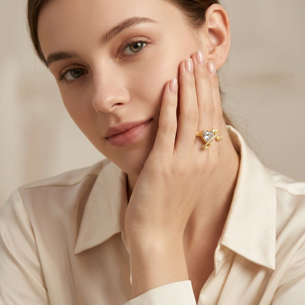 Artisan Crafted Moissanite Earrings in 14K Gold Plated 925 Silver | Moisse & Silver Co. | #76 - Moisse & Silver Co.