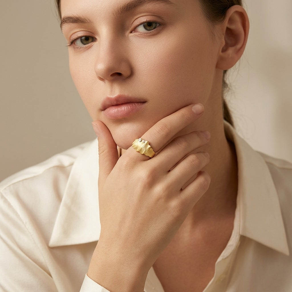 Artisan Crafted Moissanite Bracelet in 14K Gold Plated 925 Silver | Moisse & Silver Co. | #87 - Moisse & Silver Co.