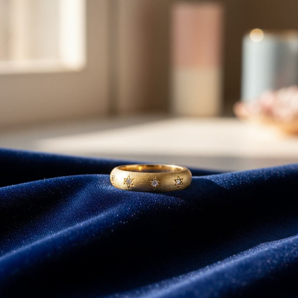 Italian Brushed Moissanite Bracelet in 14K Gold Plated 925 Silver | Moisse & Silver Co. | #69 - Moisse & Silver Co.