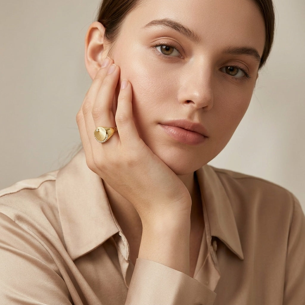 Minimalist Luxury Moissanite Necklace in 14K Gold Plated 925 Silver | Moisse & Silver Co. | #40 - Moisse & Silver Co.