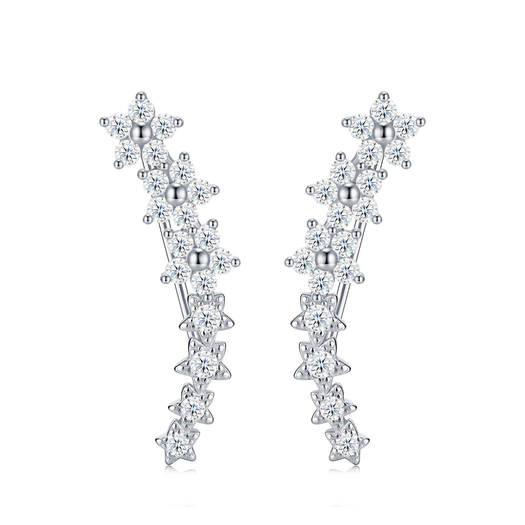 Chic 925 Sterling Silver Long Hook Earrings - Luxury Boutique Design - Moisse & Silver Co.