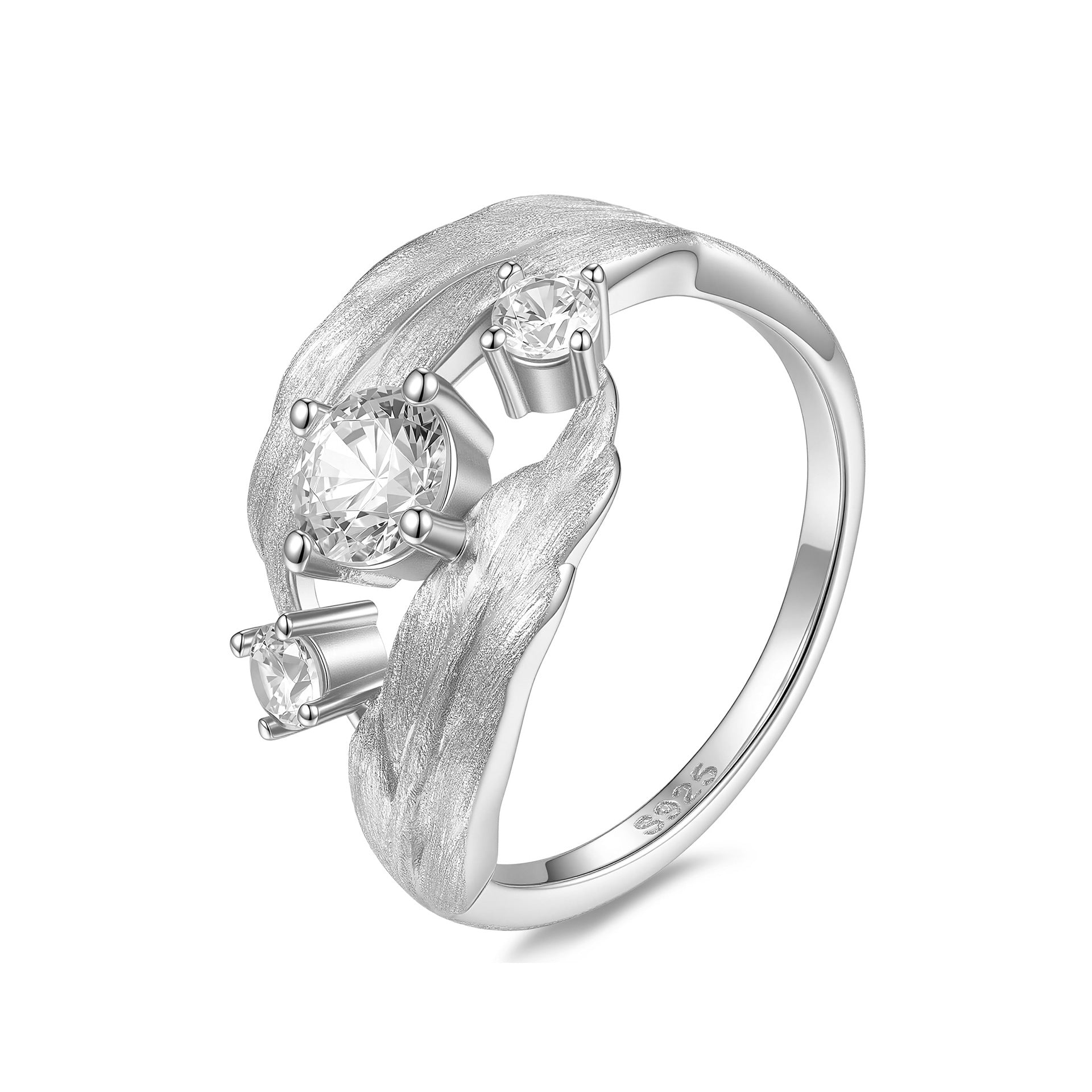 Artisan Crafted Moissanite Ring in 14K Gold Plated 925 Silver | Moisse & Silver Co. | #57 - Moisse & Silver Co.