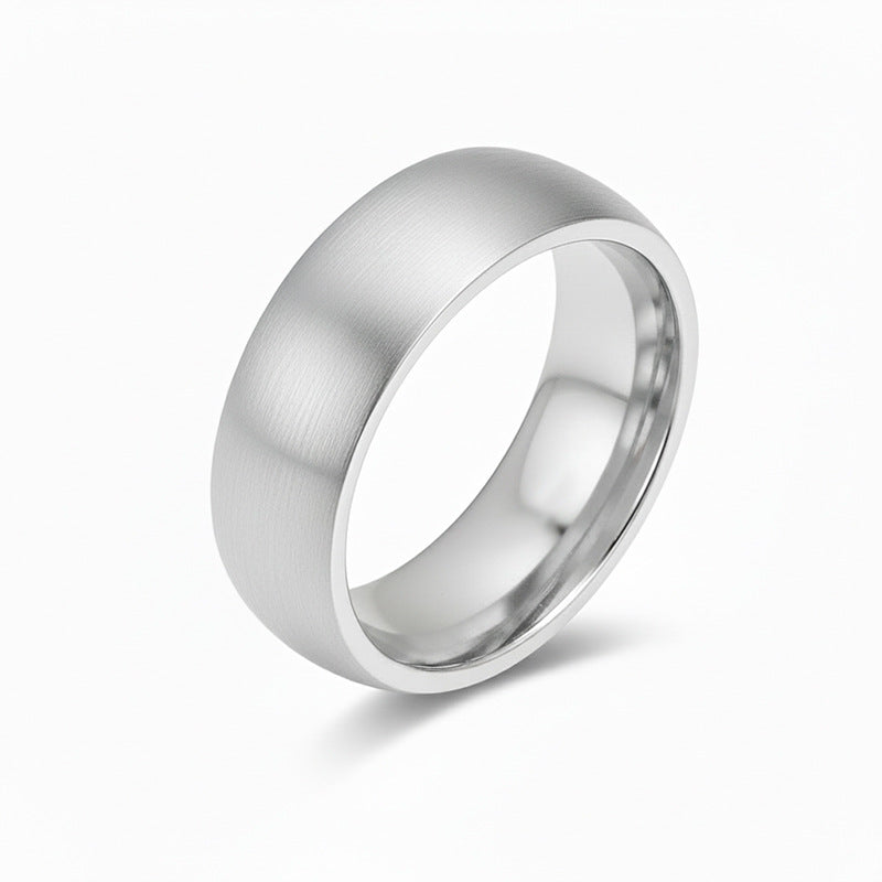 Italian Brushed Luxury Moissanite Ring in 14K Gold Plated 925 Silver | Moisse & Silver Co. | #48 - Moisse & Silver Co.