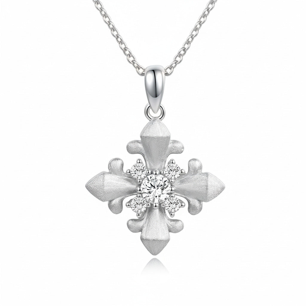 Minimalist Moissanite Necklace in 14K Gold Plated 925 Silver | Moisse & Silver Co. | #44 - Moisse & Silver Co.