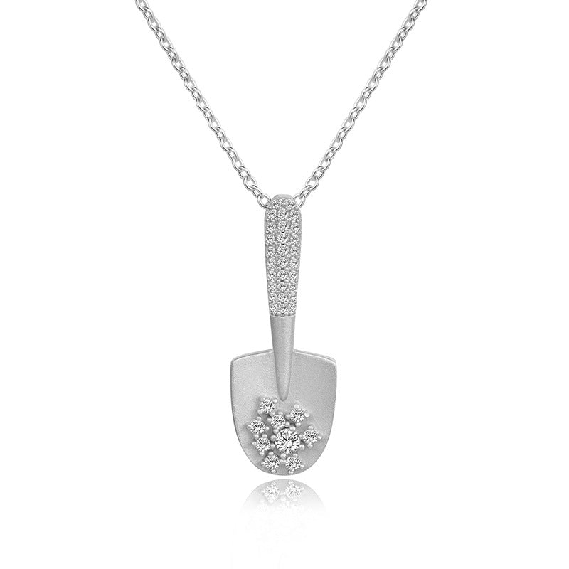Vintage Moissanite Necklace - 925 Silver 14K Gold Plated #30 - Moisse & Silver Co.