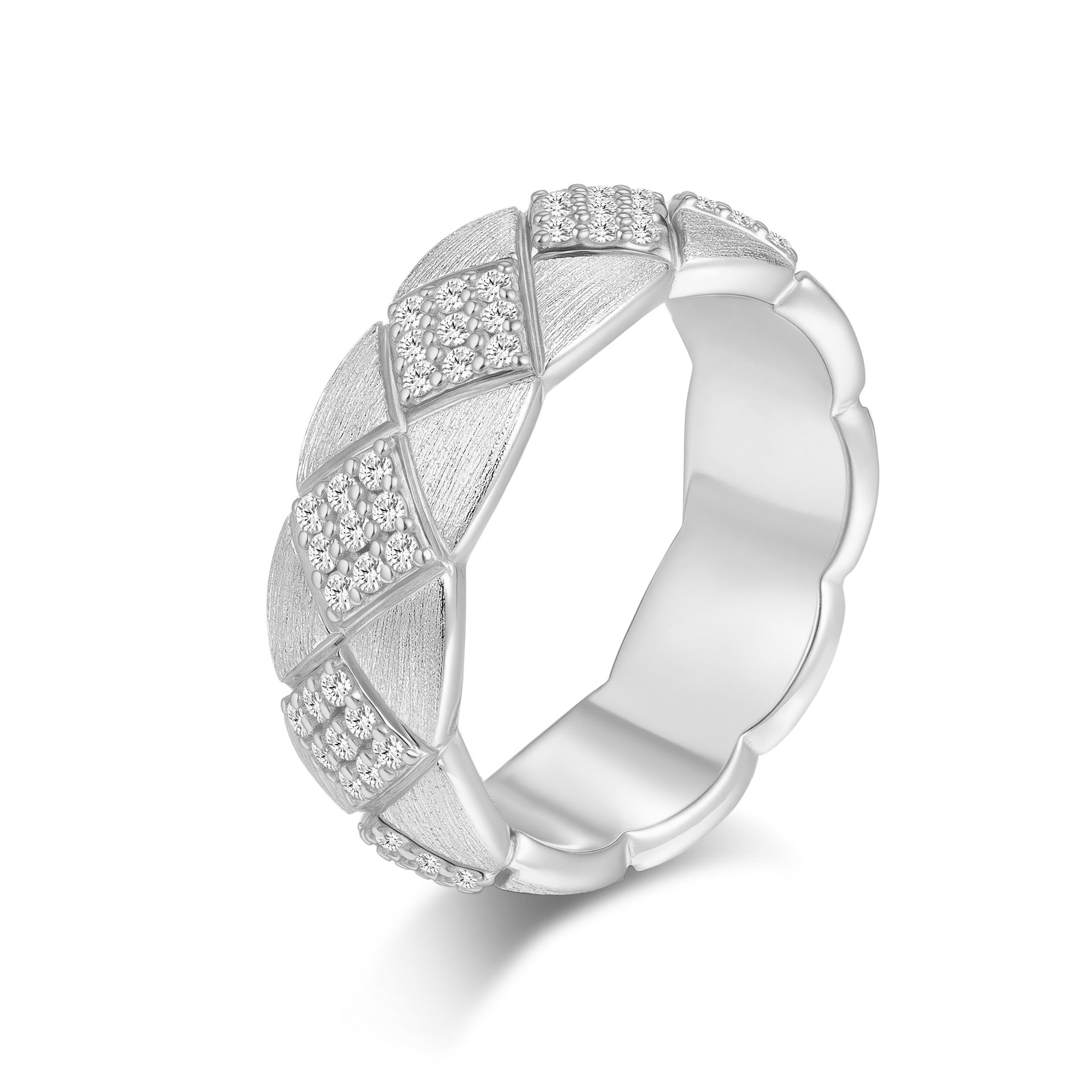 Vintage Minimalist Luxury Floral Moissanite Bracelet in 14K Gold Plated 925 Silver | Moisse & Silver Co. | #38 - Moisse & Silver Co.