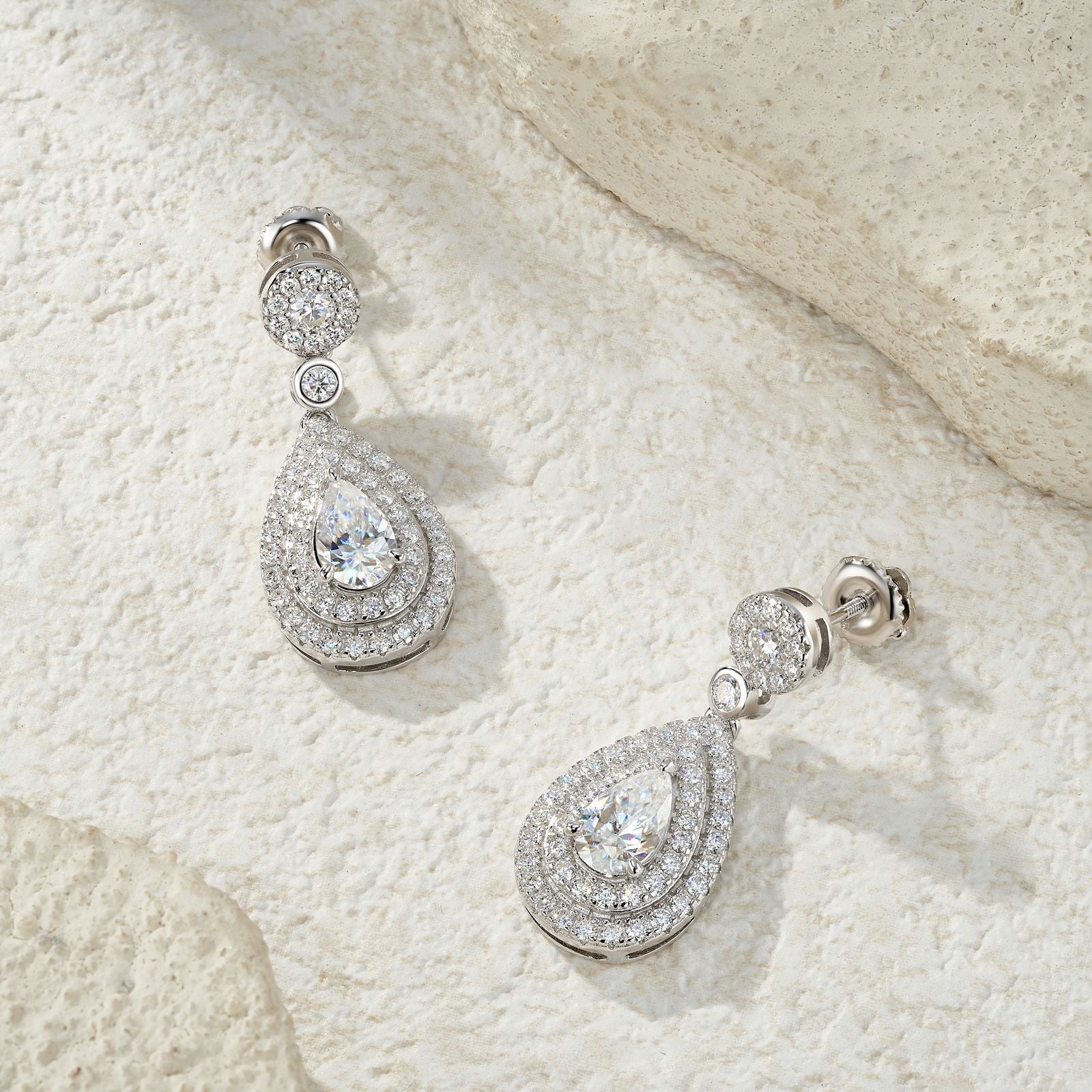 Luxury Waterdrop Moissanite Stud Earrings - S925 Gala Jewelry - Moisse & Silver Co.