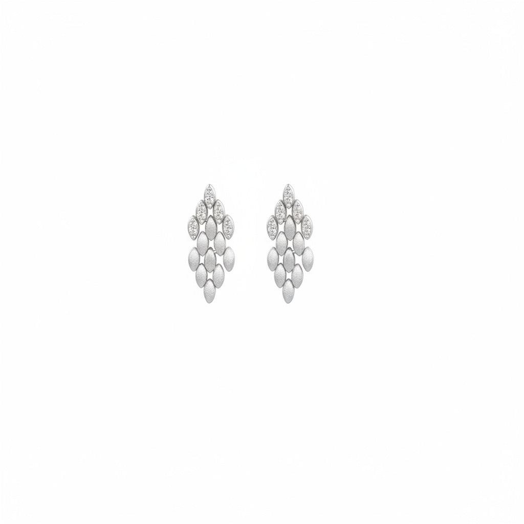 Vintage Moissanite Earrings - 925 Silver 14K Gold Plated #26 - Moisse & Silver Co.
