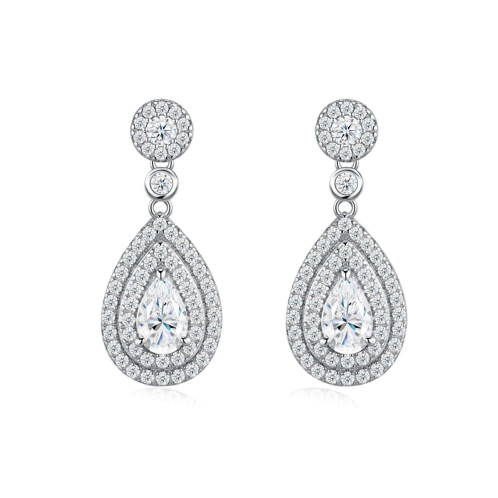 Luxury Waterdrop Moissanite Stud Earrings - S925 Gala Jewelry - Moisse & Silver Co.