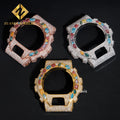 Colorful Moissanite Watch Bezel - DW6900 Hip Hop Luxury - Moisse & Silver Co.