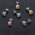 Ocean Blue Moissanite Ear Studs - 1 Carat Each S925 - Moisse & Silver Co.