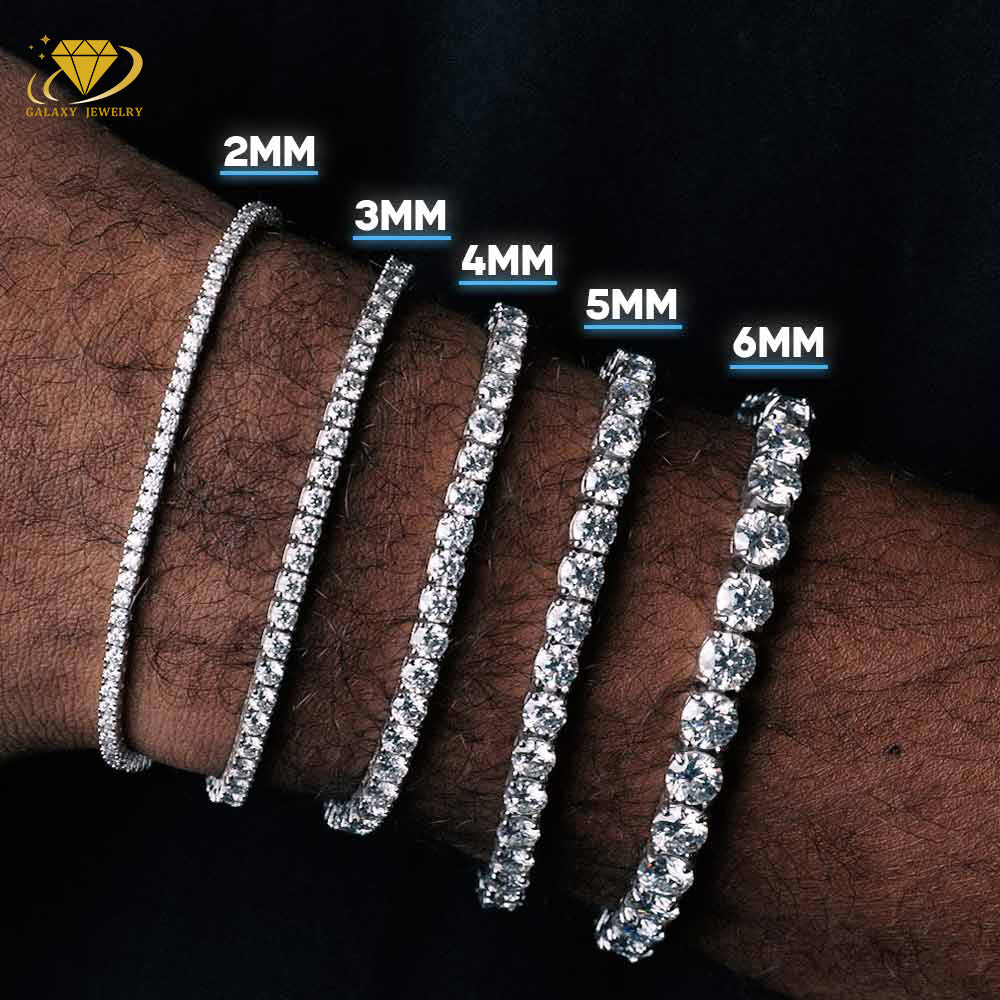 Luxurious Moissanite Tennis Bracelet - 4mm D Color S925 - Moisse & Silver Co.