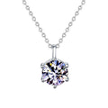 Moissanite Layered Pendant Necklace Style 10 - S925 Silver - Moisse & Silver Co.