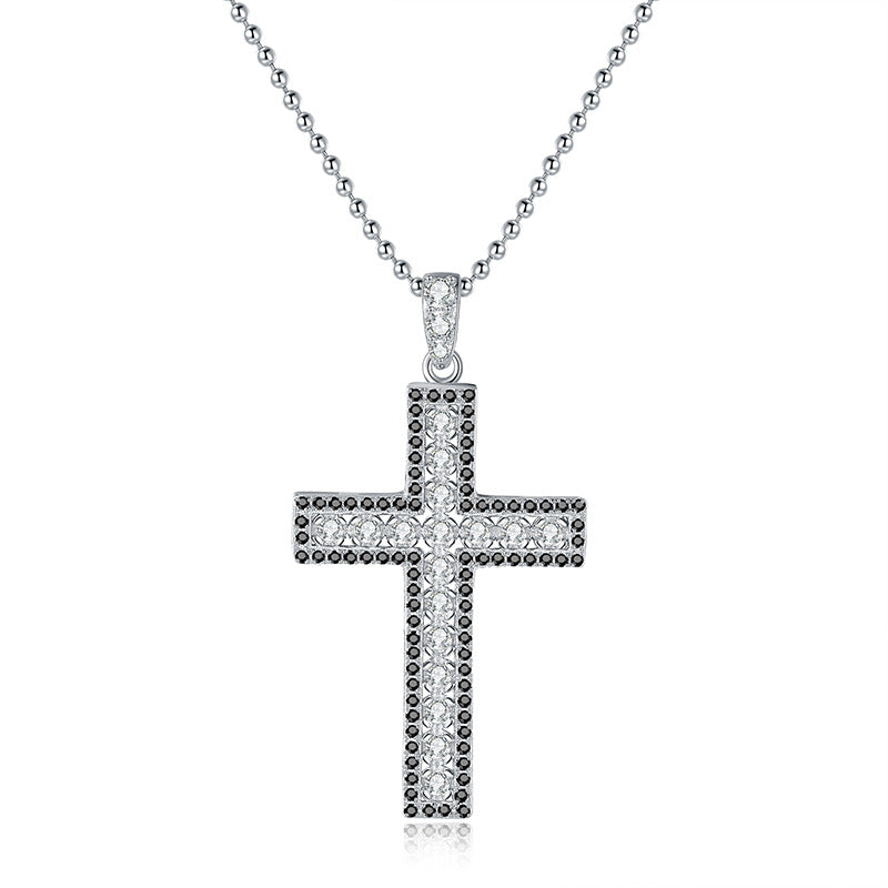 Spiritual Moissanite Cross Pendant Necklace - D Color S925 - Moisse & Silver Co.