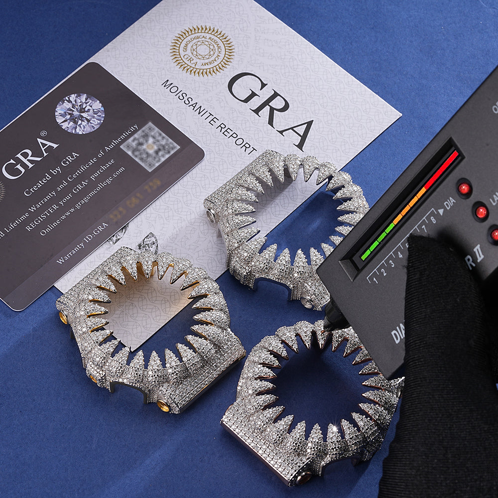 Buss Down GShock Moissanite Case - Iced Out S925 - Moisse & Silver Co.