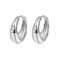 Moissanite Huggie Hoop Style 1 - D Color VVS1 S925 - Moisse & Silver Co.