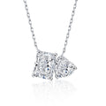 Radiant Cut Moissanite Necklace - 1ct D Color Pendant - Moisse & Silver Co.