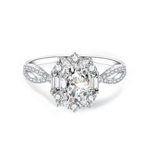 Oval Cut Moissanite Bridal Set - 1.5 Carat D Color - Moisse & Silver Co.