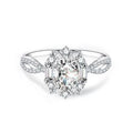 Oval Cut Moissanite Bridal Set - 1.5 Carat D Color - Moisse & Silver Co.