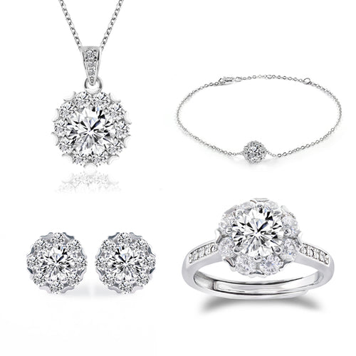 Dazzling Moissanite Anniversary Set - Sparkling S925 - Moisse & Silver Co.