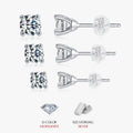 Sparkling Moissanite Stud Earrings - 1.0ct to 2.0ct D Color S925 - Moisse & Silver Co.