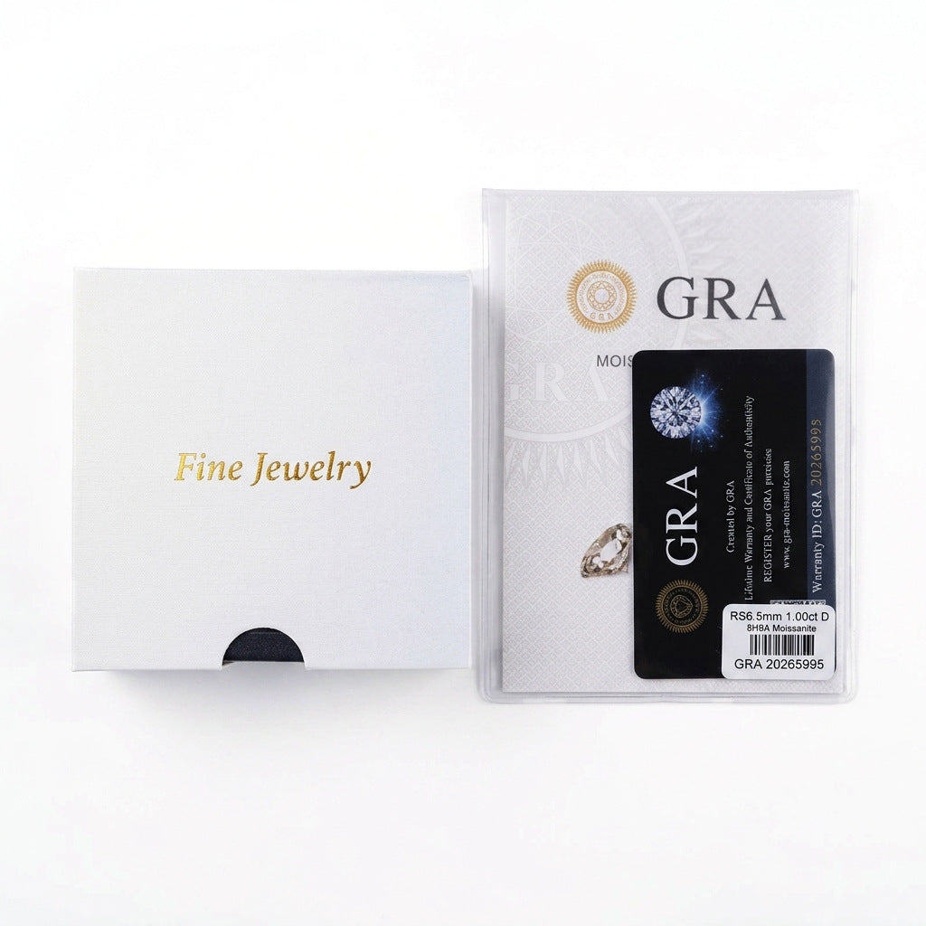 Moissanite Rigato Brushed 925 Sterling Silver Earrings | Vintage Luxury