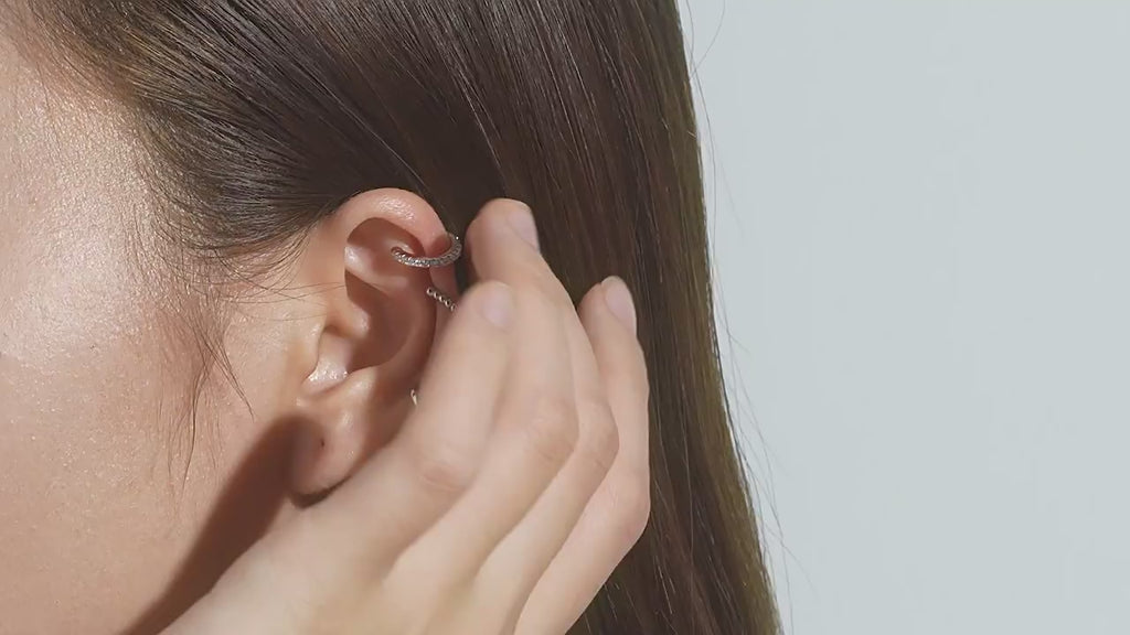C-Shape Ear Bone Clip Set - S925 Silver Non-Piercing Earrings