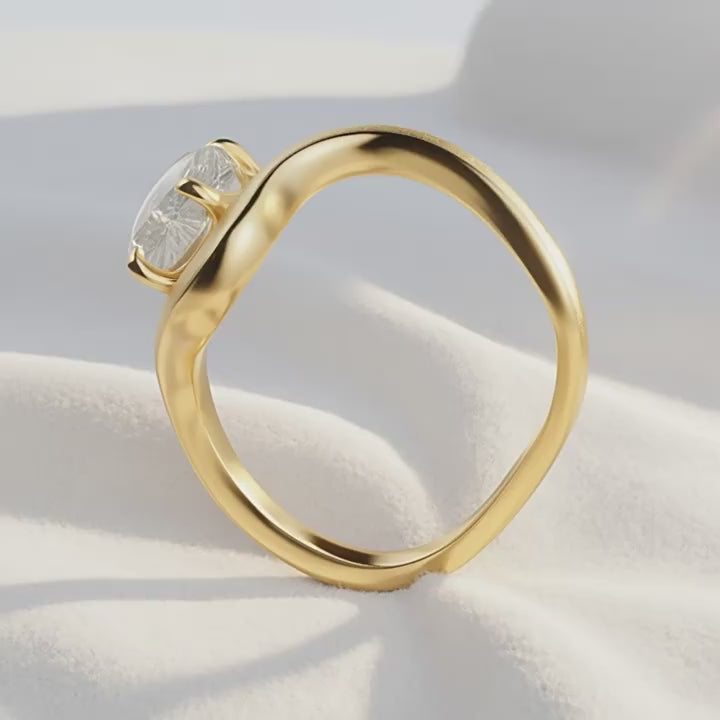 Italian Brushed Luxury Heart Moissanite Bracelet in 14K Gold Plated 925 Silver | Moisse & Silver Co. | #33