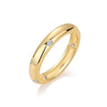 INS Gold Moissanite Ring - 925 Silver 18K Gold Plated #4 - Moisse & Silver Co.