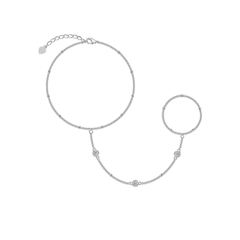 INS Gold Moissanite Bracelet - 925 Silver 18K Gold Plated - Moisse & Silver Co.
